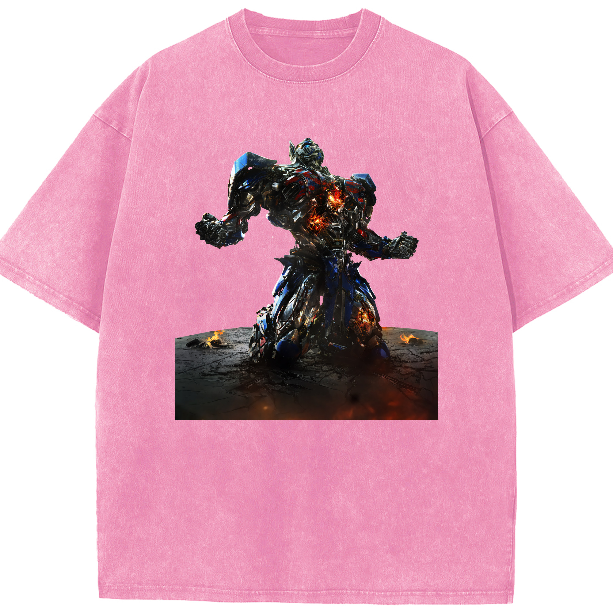 （画像用） Transformers トランスフォーマー 綿100% ヴィンテージ風 半袖Tシャツ（フロントプリント）
